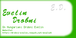evelin drobni business card